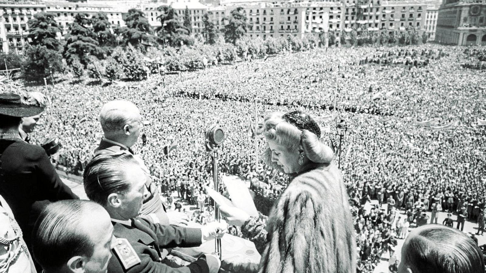 Evita en España: “Franco, Perón, un solo corazón”