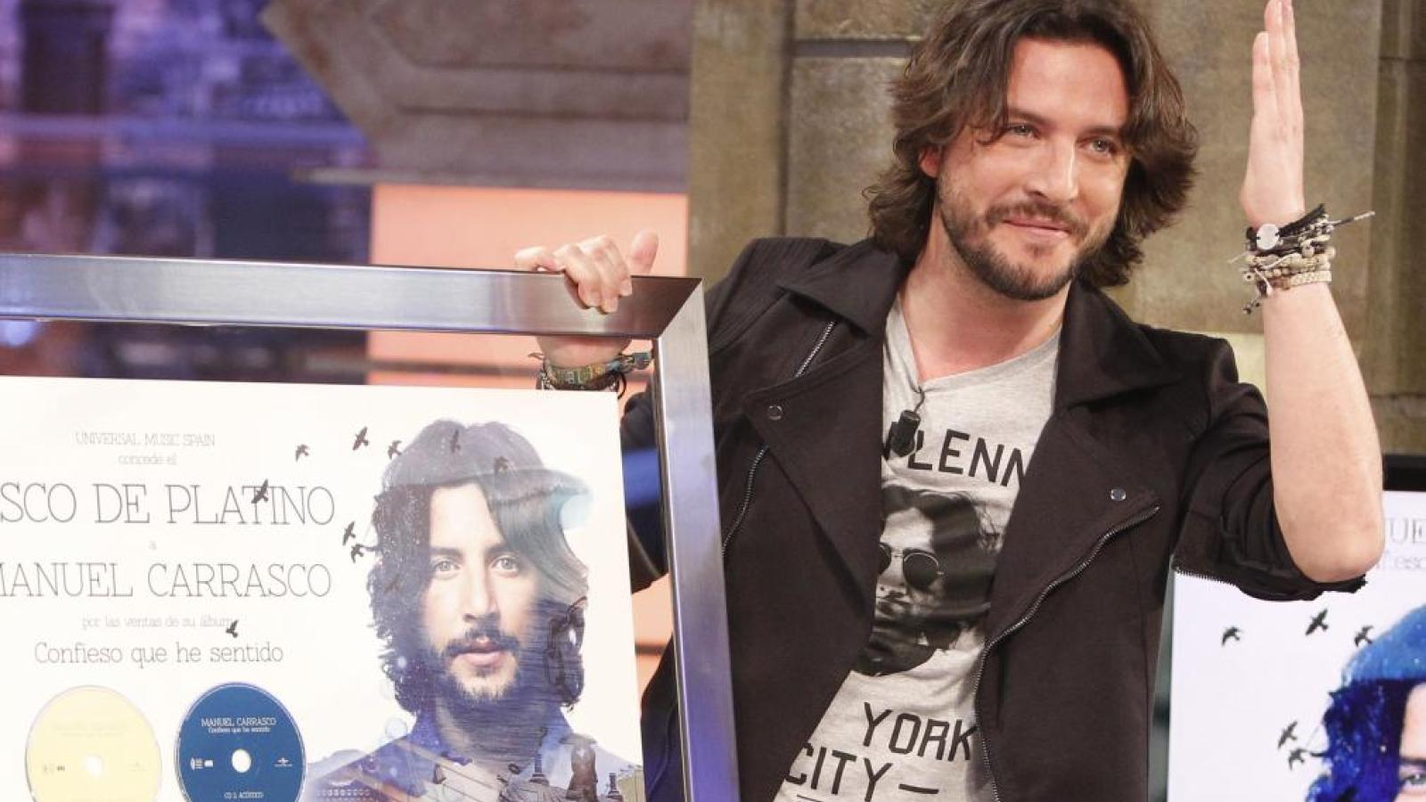 Manuel Carrasco, disco de platino en «El Hormiguero»