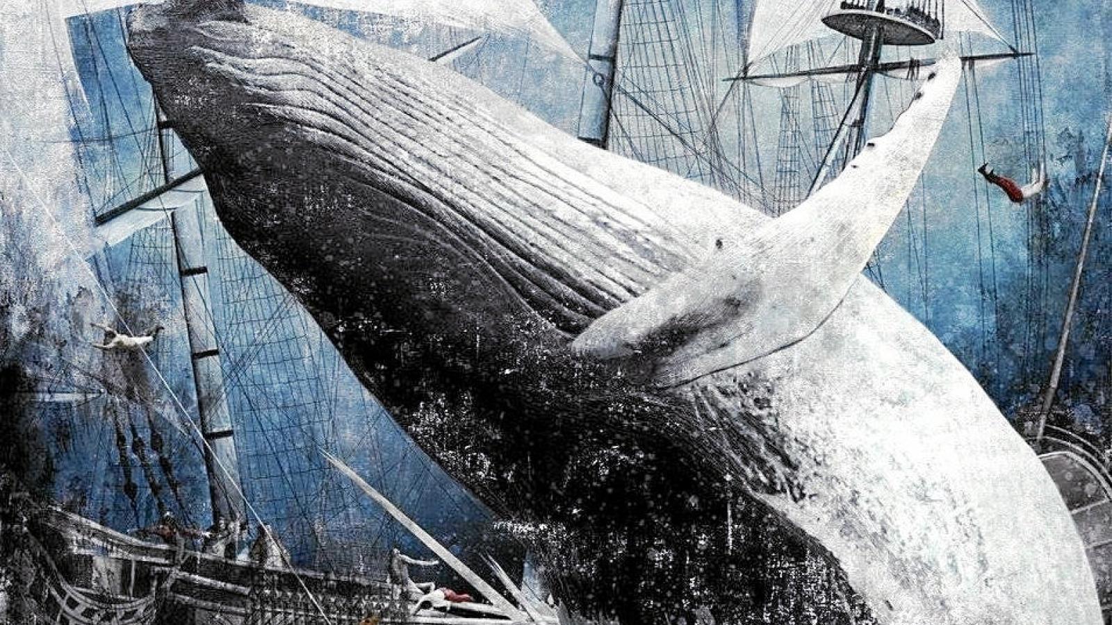 Ilustración de la novela «Moby Dick»