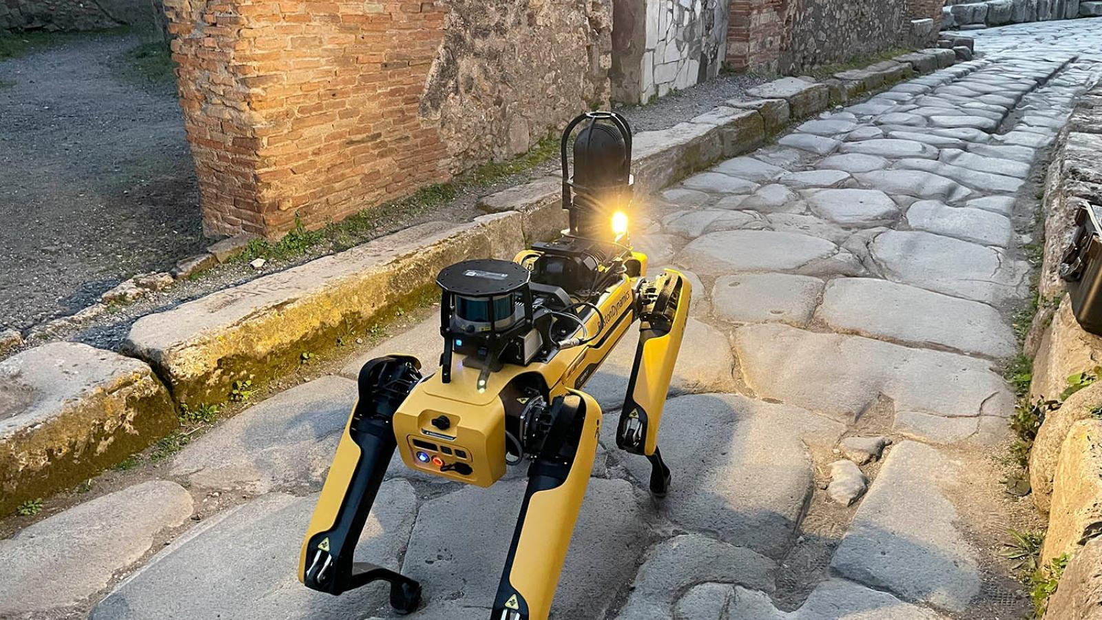 Spot, el “perro robot” que velará por la seguridad de Pompeya