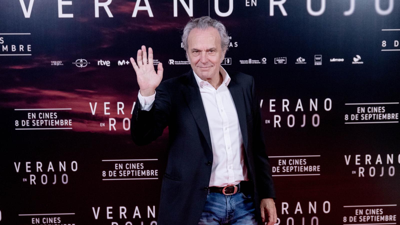 El actor José Coronado en el photocall de ‘Verano en rojoí de Belén Macías, en MK2 Cine Paz, a 4 de septiembre de 2023, en Madrid.