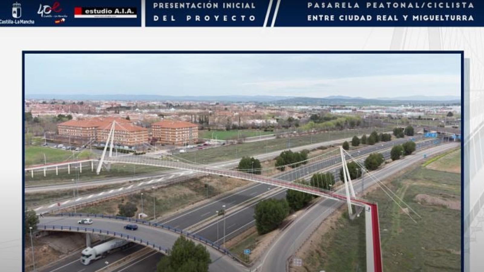 Firmado el contrato de la pasarela que conectará Ciudad Real y Miguelturra con 6,5 millones de presupuesto