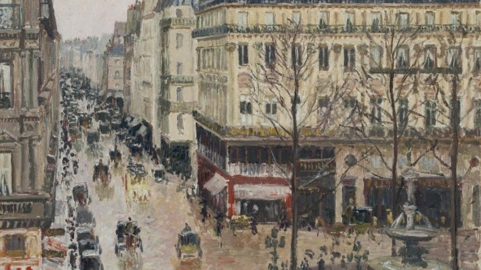 "Rue Saint-Honoré por la tarde. Efecto de lluvia", la intrahistoria del cuadro de Camille Pissarro