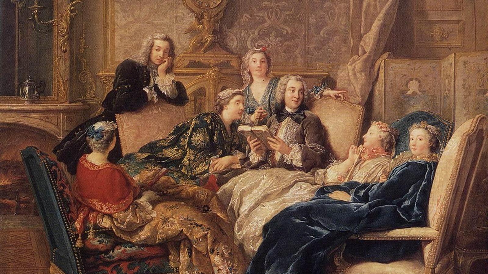 «Lectura de Molière», de Jean-François de Troy, 1728