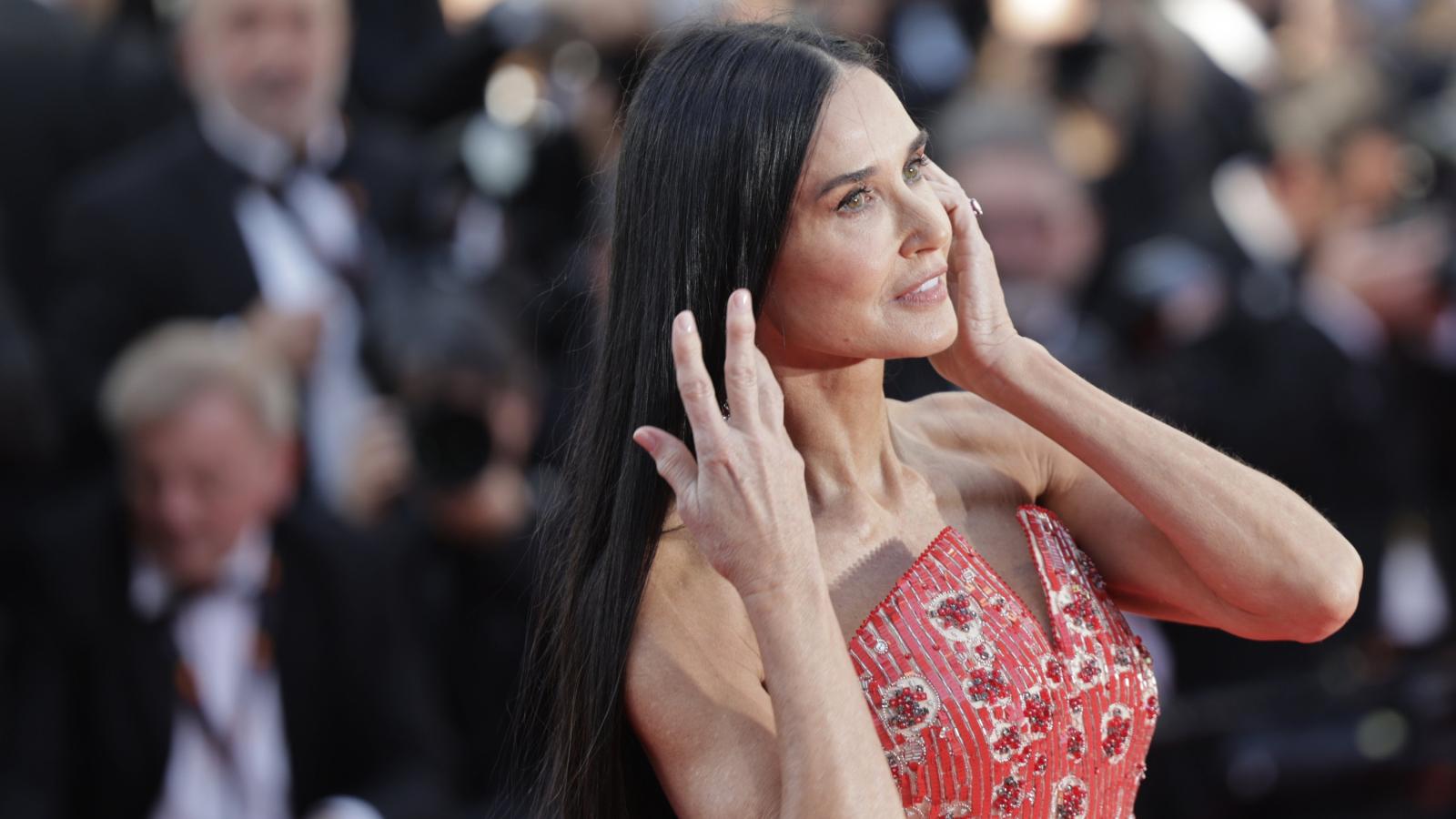 Festival de Cannes: a Demi Moore no se le pasó el arroz