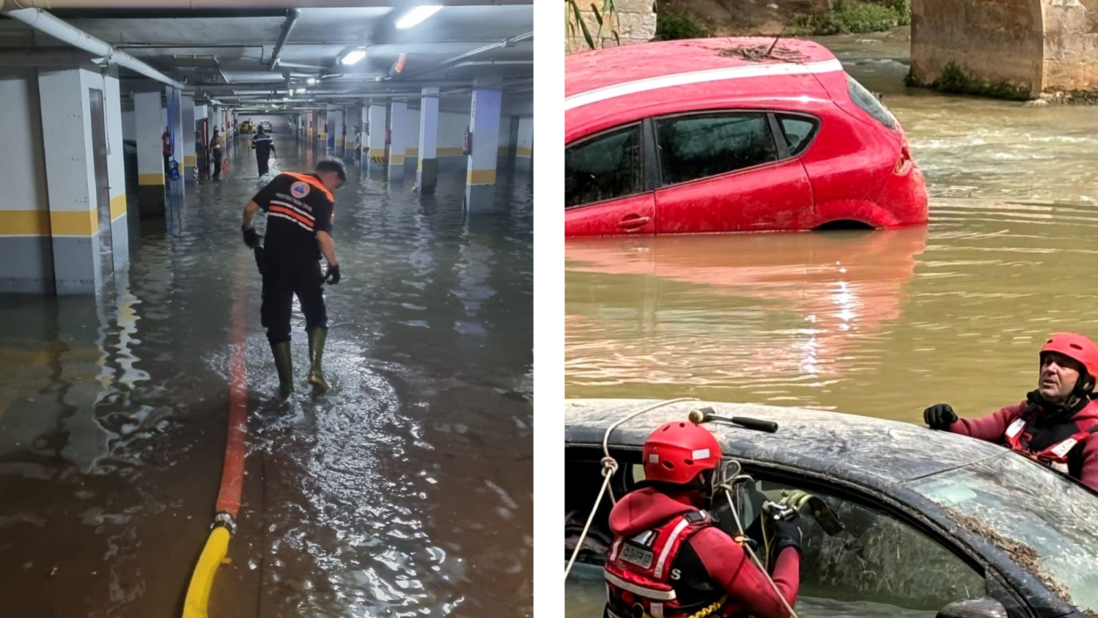 Las inundaciones provocan graves daños en decenas de municipios de Guadalajara y Albacete