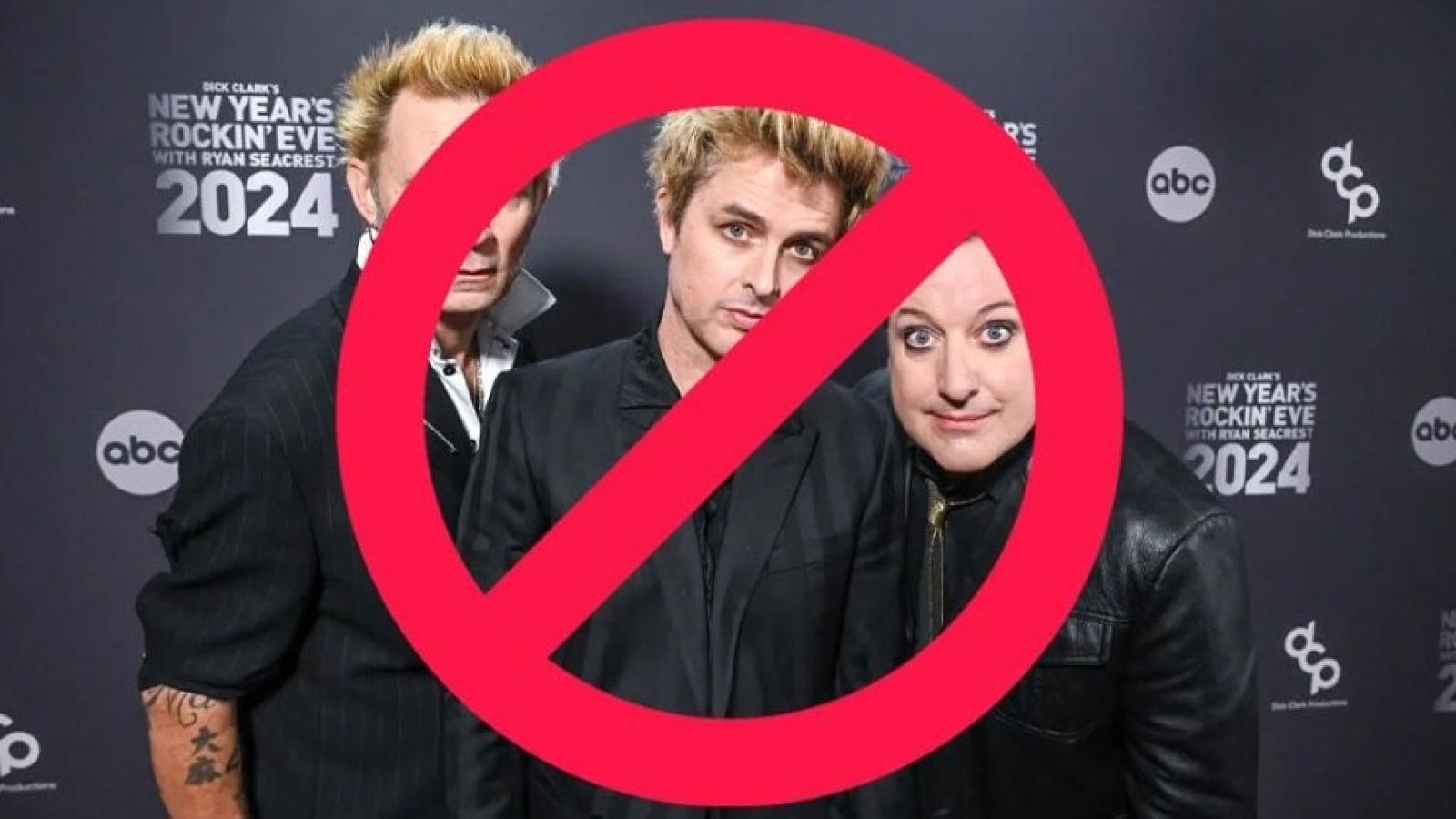 KOMP 92.3 subió a las redes esta imagen asegurando haber "eliminado todas y cada una" de las canciones de Green Day de su lista de reproducción