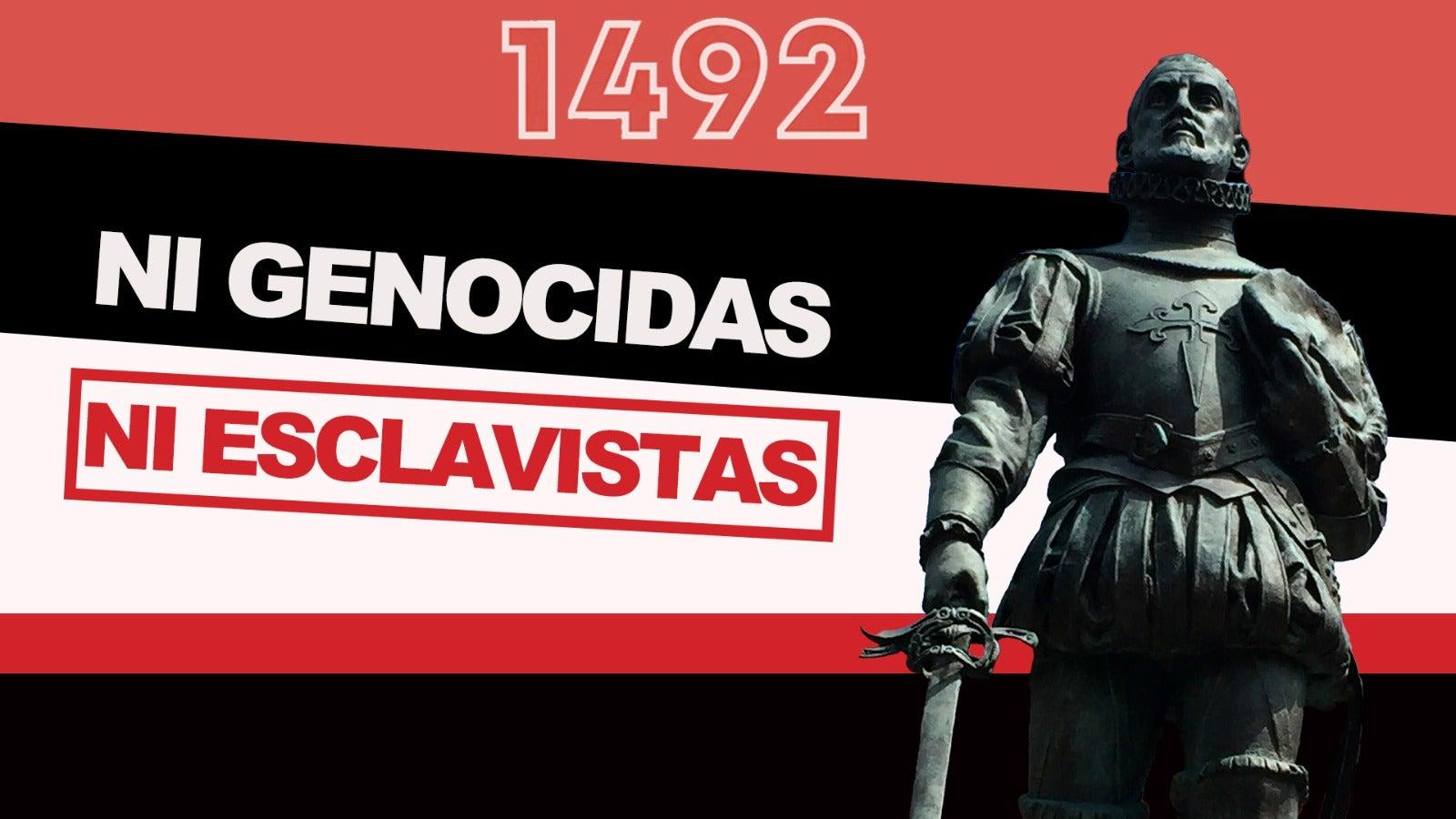 "1492. Ni genocidas ni esclavistas: fueron héroes y santos", el eslogan que recorre España por el Día de la Hispanidad