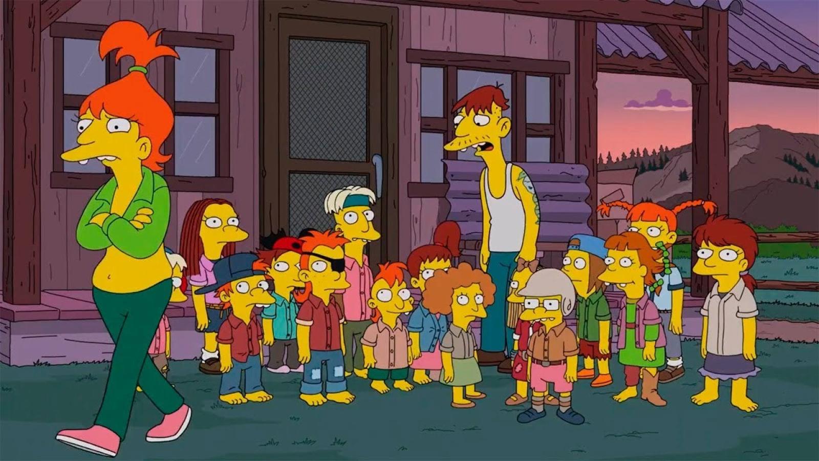 Cletus, personaje de 'Los Simpsons', con su gran familia marginal, es un buen ejemplo de 'redneck'