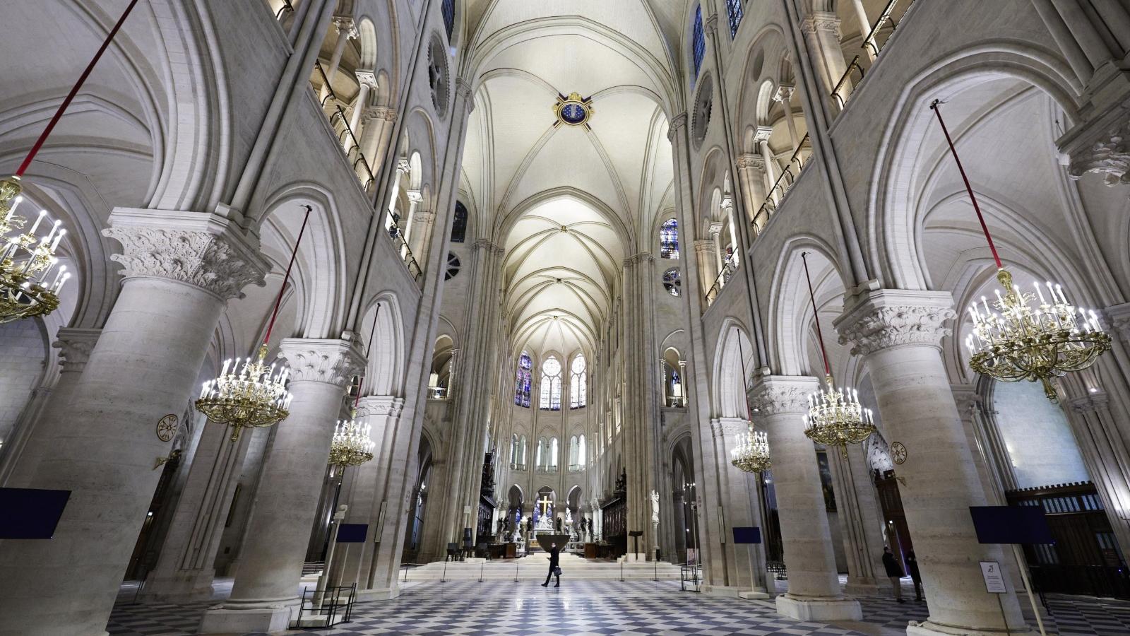 Descubra el interior de Notre Dame antes de su reapertura