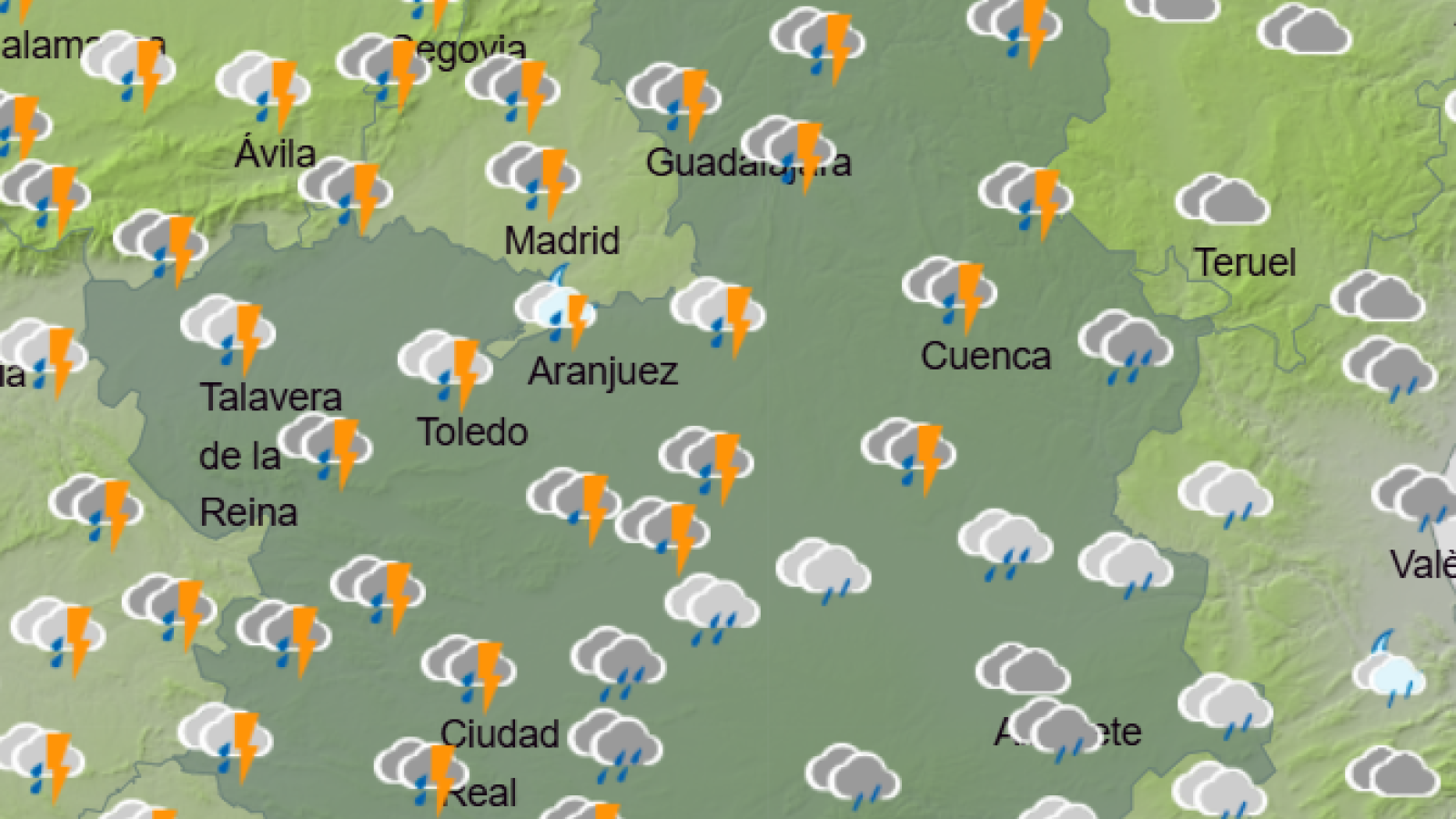 Predicción del tiempo de la AEMET para Castilla-La Mancha el lunes 6 de enero de 2025