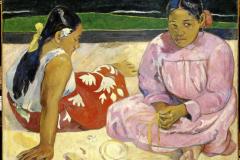 «Mujeres de Tahití o en la playa», de Paul Gauguin.