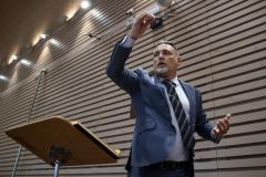 José Luis Basso, director del Coro Titular del Teatro Real, durante un encuentro con los medios