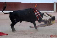 Miguel de Pablo y Francisco de Manuel triunfan y resultan heridos en el arranque de Colmenar