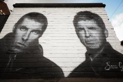 Mural de Oasis en Manchester