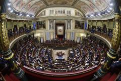 Vista del hemiciclo, en el Congreso de los Diputados.