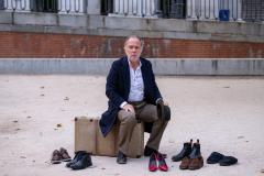 Luis Bermejo, en la Plaza de Oriente de Madrid, en una imagen promocional del espectáculo