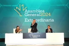 La Asamblea General Extraordinaria de Eurocaja Rural revalidó en la tarde de ayer a Javier López Martín como presidente de la entidad para los próximos cuatro años