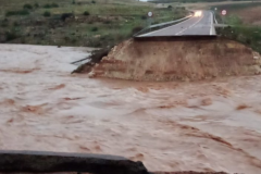 Carretera CM-2122 cortada en Embid (Guadalajara)