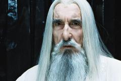 Christopher Lee, fallecido en 2015, metido en la piel de Saruman