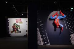 La exposición cuenta con espacios fotográficos y estatuas a tamaño real de personajes como Spider-Man © Jesús G. Feria.