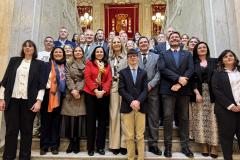 La Infanta Elena de Borbón en la entrega de los reconocimientos de los proyectos sociales de empleo de la Fundación Mapfre.