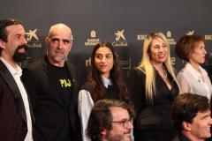 Los nominados por 'La infiltrada' a su llegada al photocall del encuentro de nominados de los 39 edición Premios Goya