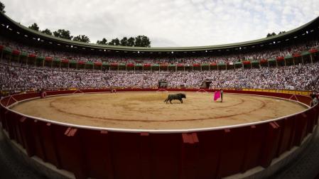 Panorámica de la plaza de toros de Pamplona