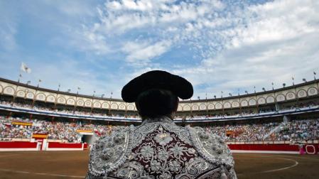 Interior de la plaza de toros de Santander