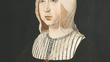 Isabel la Católica pintada por Juan de Flandes (1500-1504)