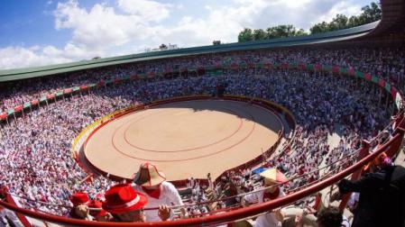 Plaza de toros de Pamplona en San Fermín