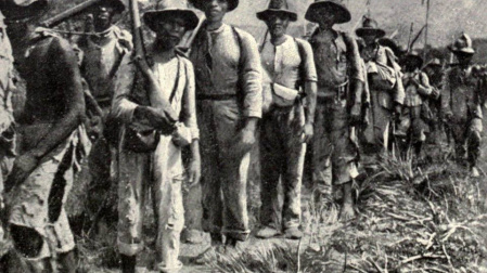 Imagen de soldados cubanos durante una de las marchas en el marco de la guerra con Cuba