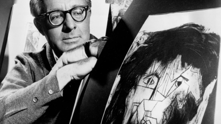 Ray Bradbury fotografiado en Los Ángeles