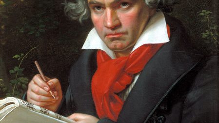 El compositor alemán Ludwig van Beethoven