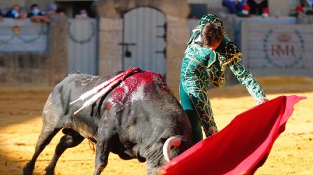 El diestro peruano Roca Rey en la Real Maestranza de Ronda, Málaga