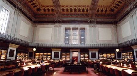 Sala de lectura principal de la Biblioteca Nacional de España