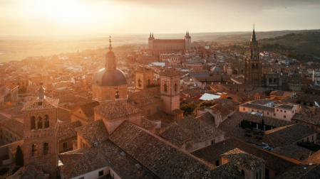 Panorámica de Toledo al atardecer