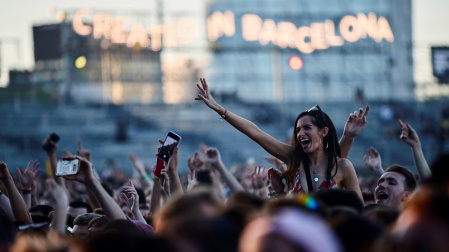 Imagen de asistentes a una edición pasada del Primavera Sound