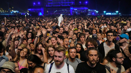 Imagen del público en el Primavera Sound celebrado en el Parc del Fòrum