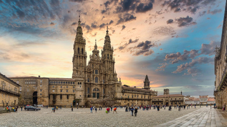 La catedral de Santiago de Compostela. 