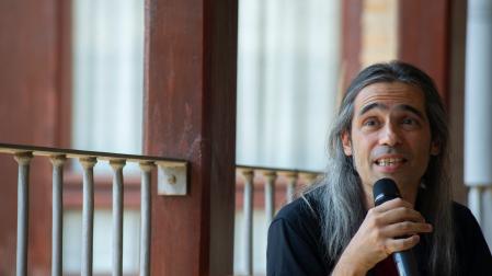 Álvaro Tato en el Festival de Teatro Clásico de Almagro de este mismo año, donde presentó "Malvivir"