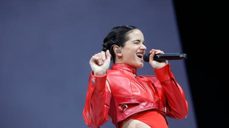 Rosalía durante su concierto en Madrid, el pasado 19 de julio