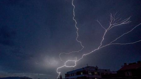 Imagen de una tormenta eléctrica registrada este verano