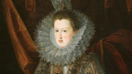 Retrato de Margarita de Austria pintado por Juan Pantoja de la Cruz en 1606 