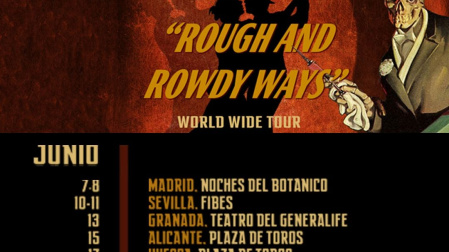 Cartel de la gira españolade Bob Dylan en 2023