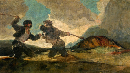 El "Duelo a garrotazos", de Francisco de Goya, escenifica tristemente la Historia de España