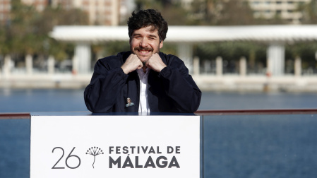 Pablo Maqueda en la presentación de su película, La Desconocida