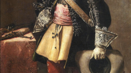 "Don Tiburcio de Redín" (ca. 1635), óleo sobre lienzo atribuido a fray J. Andrés Rizi