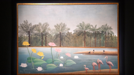 "Les flamants" (los flamencos), obra de Henri Rousseau