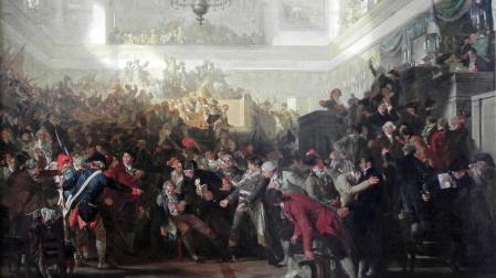 Cuadro "La caída de Robespierre en la Convención el 27 de julio de 1794"